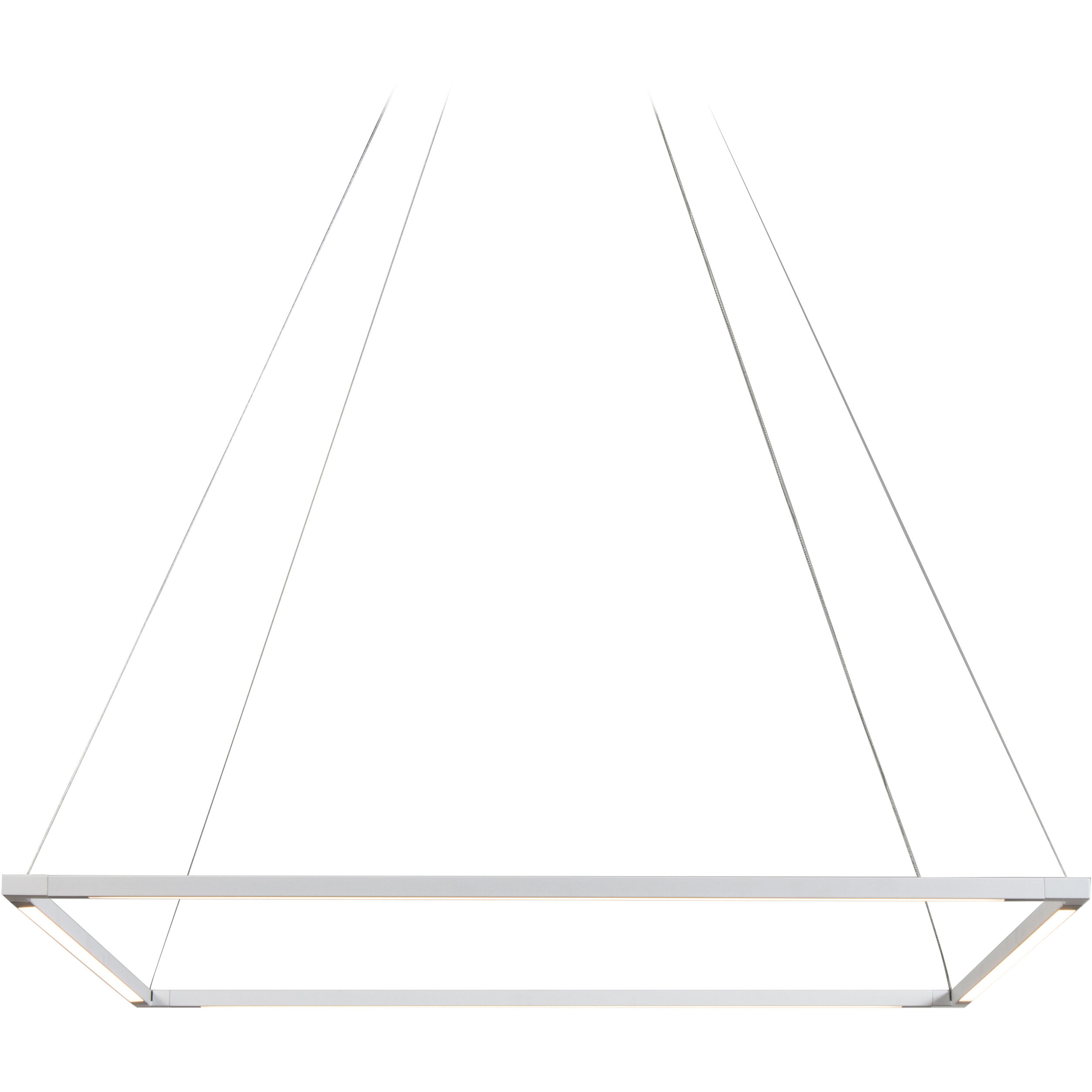 Z-Bar LED 25.98 inch Matte White Pendant Ceiling Light, Square